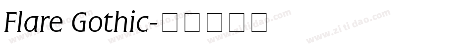 Flare Gothic字体转换